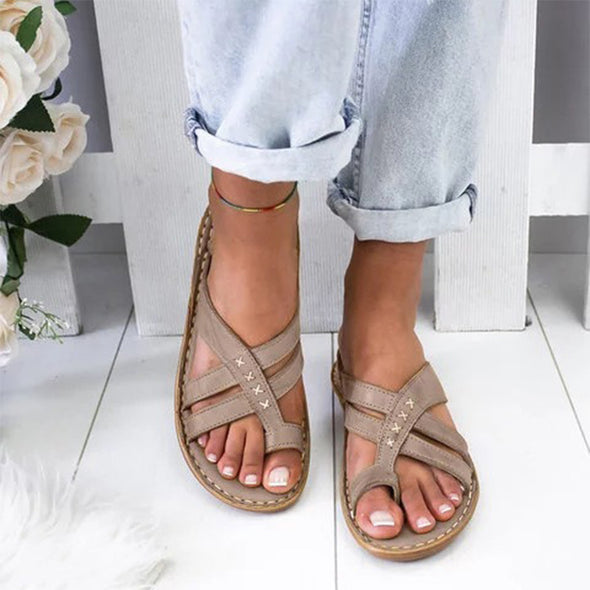 Women's Casual Wedge Slip-On Sandals