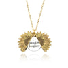 Sunflower Alloy Floral Collarbone Chain