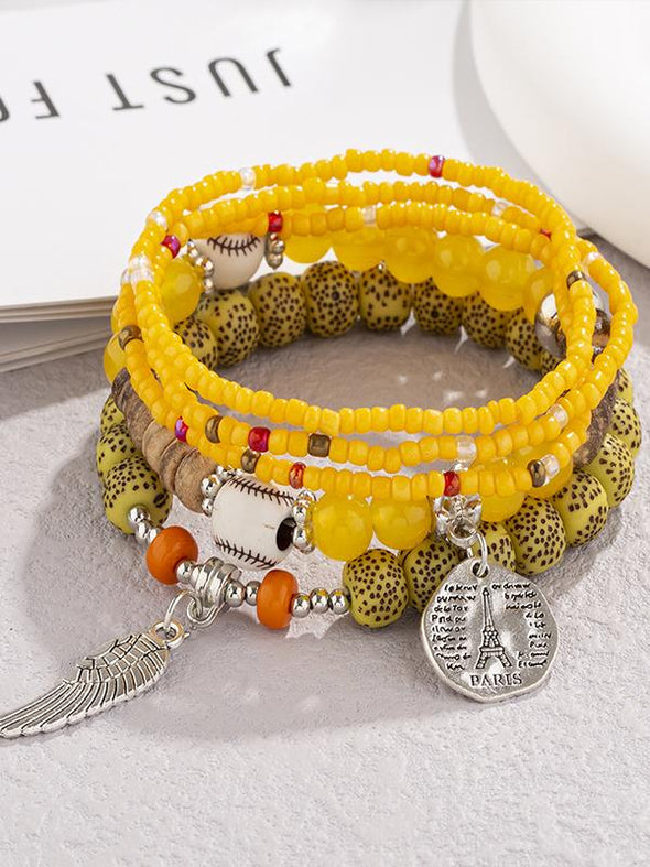 Women's Colorful Bohemian Multi-layer Stretch Bracelet