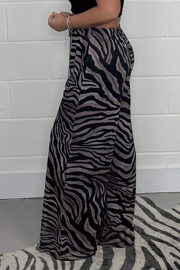 Zebra print trousers