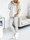 (S-5XL) Plus Size Casual and Comfortable Sweatshirt Three-piece Suit