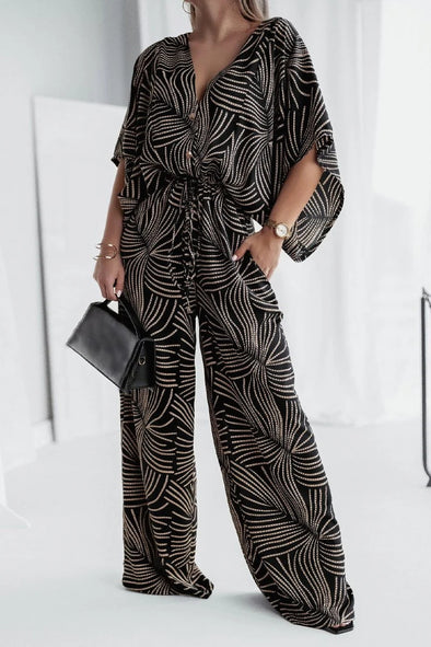 Women's printed jumpsuit