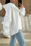 Women's Casual Hooded Loose Long-sleeved Sweatshirt