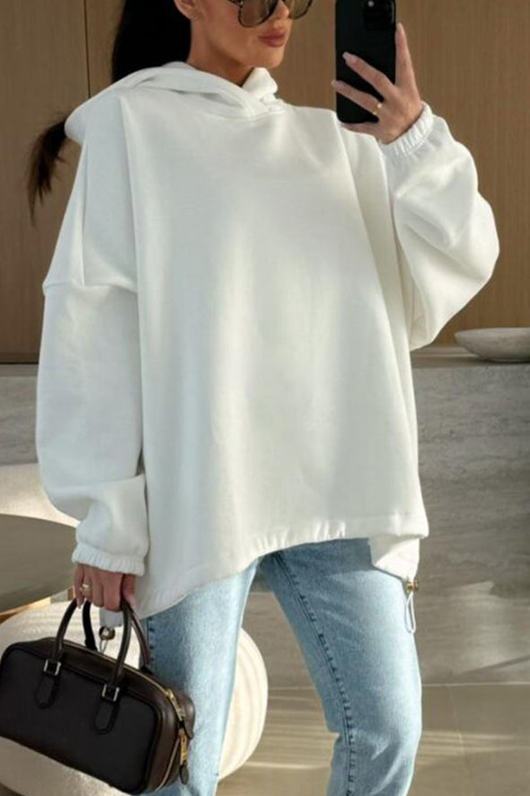 Women's Casual Hooded Loose Long-sleeved Sweatshirt