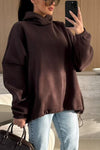 Women's Casual Hooded Loose Long-sleeved Sweatshirt