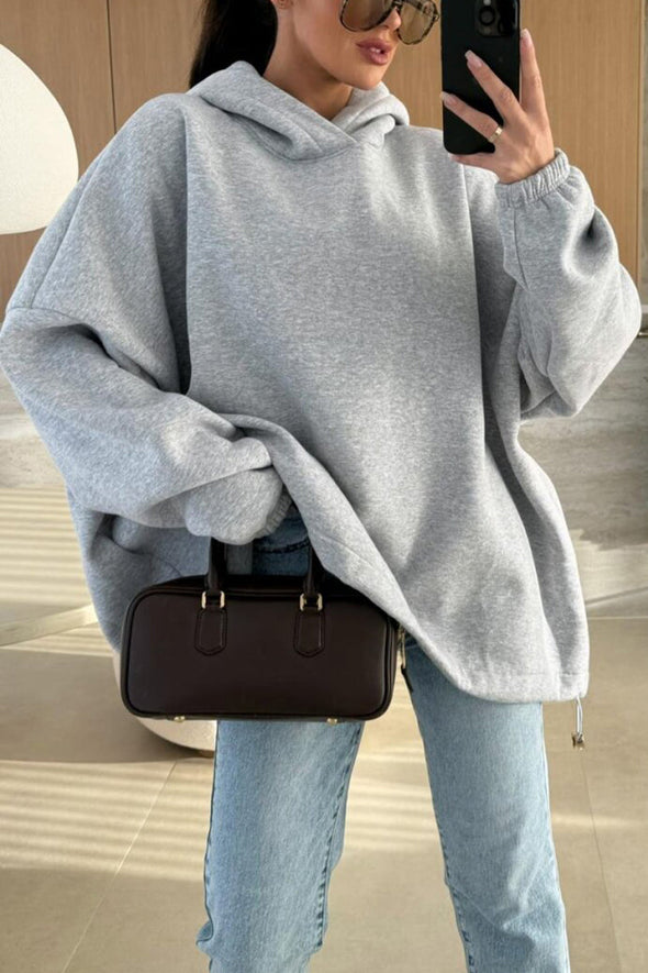 Women's Casual Hooded Loose Long-sleeved Sweatshirt