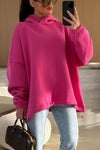 Women's Casual Hooded Loose Long-sleeved Sweatshirt