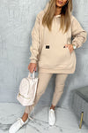 Women's Hooded Slit Casual Suit