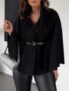 Women's Round Neck Casual Cape Top