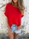 Women's Round Neck Spring and Summer Casual Tops