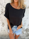 Women's Round Neck Spring and Summer Casual Tops