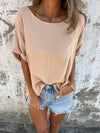 Women's Round Neck Spring and Summer Casual Tops