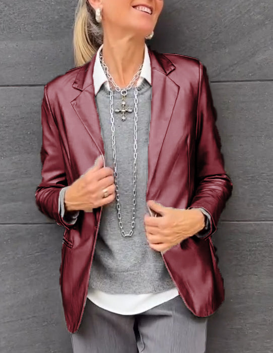 Women's Lapel Fashion Casual Suit Jacket