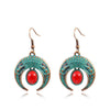 Crescent Simple Personality Accessories with Turquoise Earrings