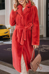 Women's Lapel Autumn and Winter Plush Coat