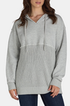 Women's Hooded Knitted Patchwork Casual Top