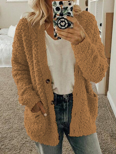 Woolen Coat Plus Size Top