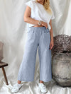 Cotton and Linen Loose Fitting Fashion Casual Straight Leg Pants