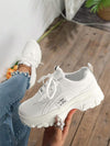 Women Letter Graphic Lace-up Front Sports Shoes