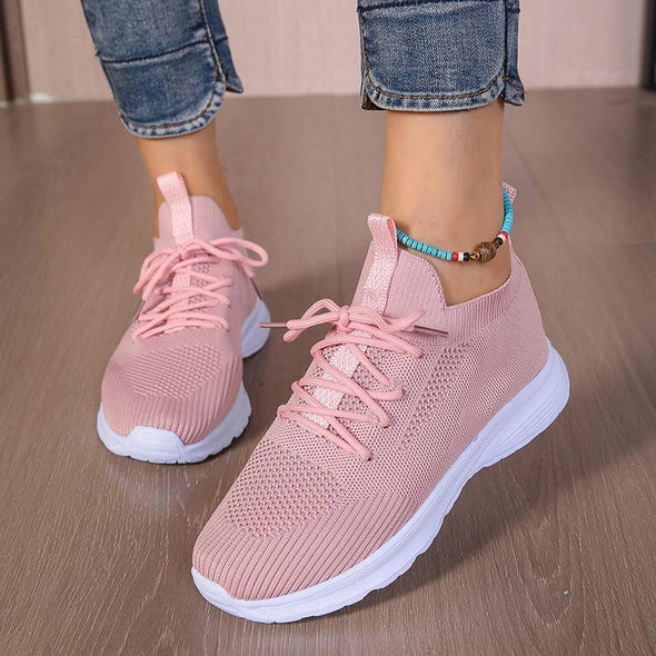 Women's Breathable Fly Woven Surface Lightweight Comfortable Casual Shoes