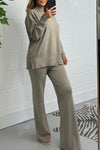 Women's High Collar Knitted Versatile Casual Suit Fashion Trends