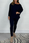 Women's Off Shoulder Knitted Sweater and Leggings Set Fashion Trends