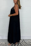 Embroidered Strap Maxi Dress