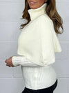 Women's Turtleneck Fake Shawl Sweater Fashion Trends