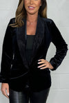 Women's Lapel Shiny Velvet Blazer Fashion Trends