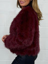 Women's V-neck Button Fur Casual Warm Coat Fashion Trends