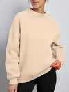 Women's half turtleneck long sleeve sweatshirt
