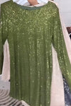 Women's Round Neck Sequined Slim Fit Dress Fashion Trends