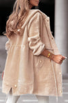 Women's Hooded Long Sleeve Fur Casual Coat