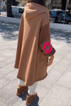 Women's Casual Hooded Mid-length Coat