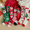 Women's Christmas Non-shedding thickened coral fleece stockings