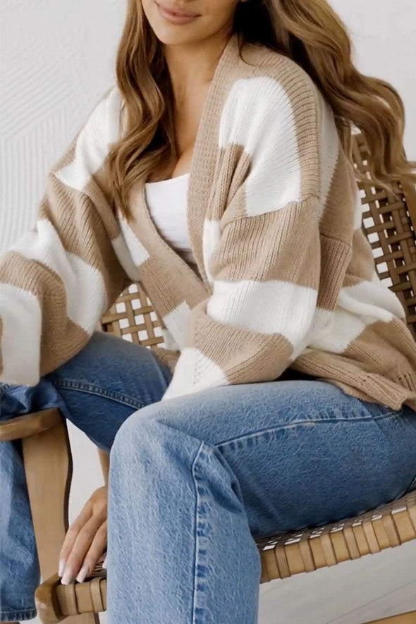 Women's Striped Casual Knit Sweater