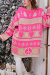 Women's Casual Christmas V-neck Sweater