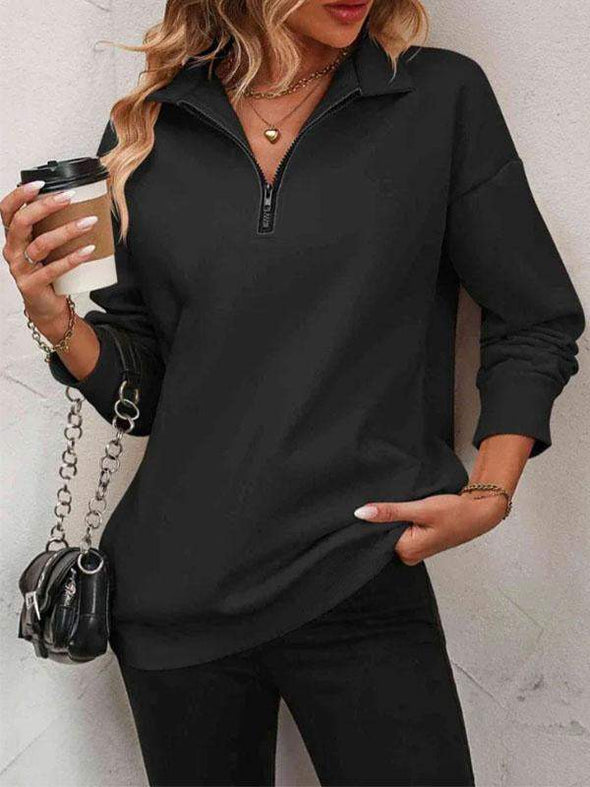 Women's Solid Color Polo Shirt