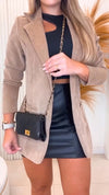 Women's Lapel Waist Casual Suit Jacket