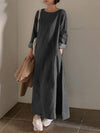 Women's Casual Long Sleeve Denim Dress