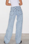 Women's Casual Multicolor Straight Jeans