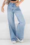 Women's High Waist Loose Wide Leg Jeans