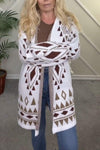 Vintage Western Long Sleeve Knit Cardigan