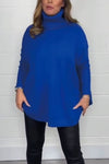 Women's Gorgeous soft knit oversized ribbed arm turtle neck jumper