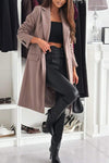 Women's Casual Solid Color Long Coat