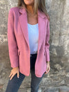 Women's Lapel Long Sleeve Casual Jacket