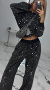 Women's Hot Diamond Sweatshirt Casual Suit