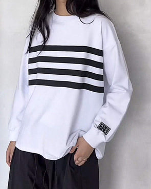 Women's Striped Contrast Color Casual Long Sleeves