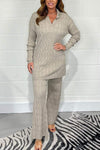 Women's Gorgeous soft knit open collar lounge suit