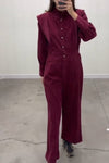 Women's Casual Corduroy Jumpsuit